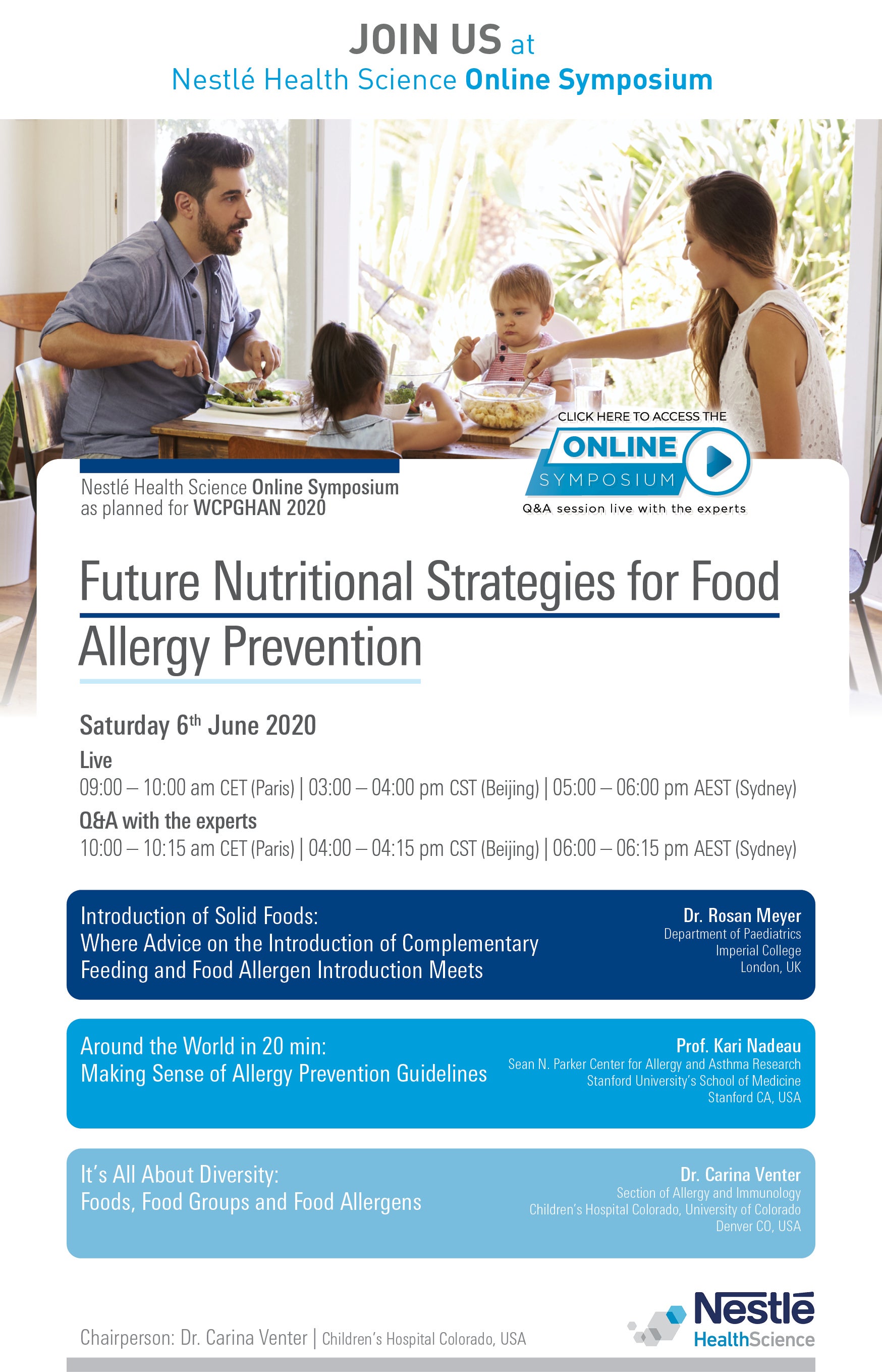 NHSc online symposium – Future Nutritional Strategies for Food Allergy Prevention